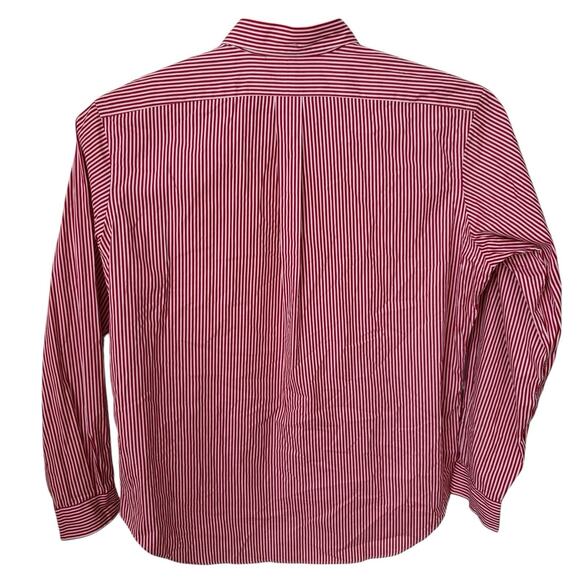 Ralph Lauren Shirt Men's Size XL Red White Striped Pony Long Sleeve Christmas - Picture 5 of 6
